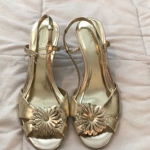 Gold size 9 Target, Merona heels